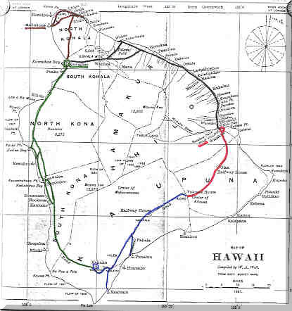 Hawaii mail routes